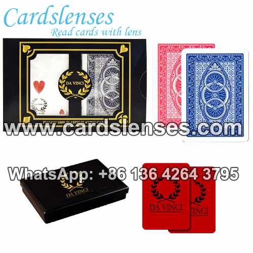 high-quality plastic Da Vinci italian playing cards