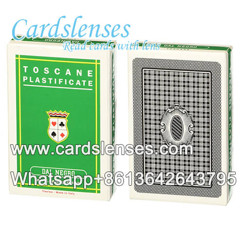 Infrared barcode marking Dal Negro poker cards