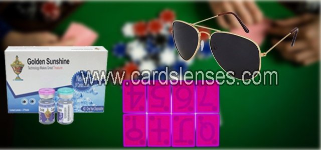 Lenti a contatto a infrarossi e occhiali per vedere le carte segnate poker