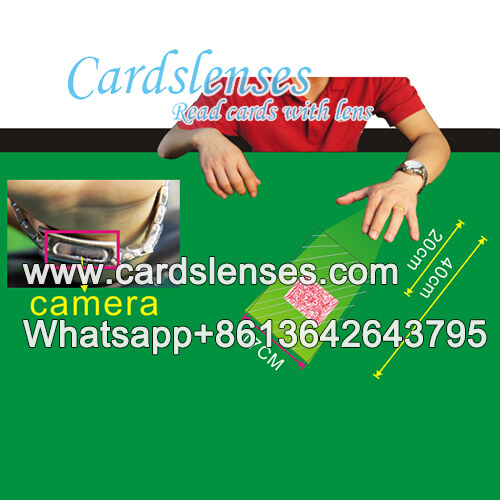 wristwatch poker reader for barcde marked cards