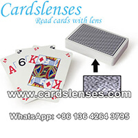 barcode marked cards for poker scanner lens