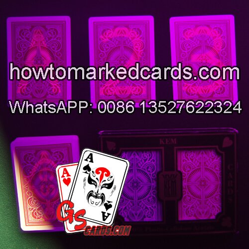 KEM Arrow tamaño del bridge tarjetas de póquer infrarrojas