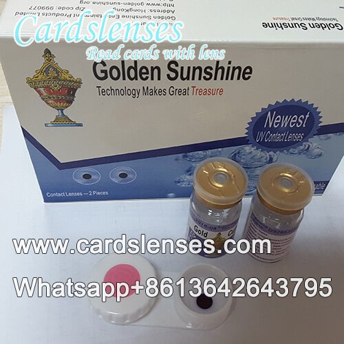 Cor azul lentes de contato para cartas de poker marcadas Cor azul lentes de contato para cartas de poker marcadas