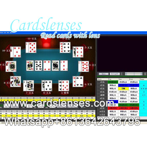 luminous barcode poker background analyzer