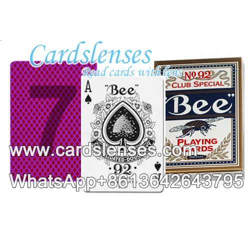 Bee No.92 invisible marked cards