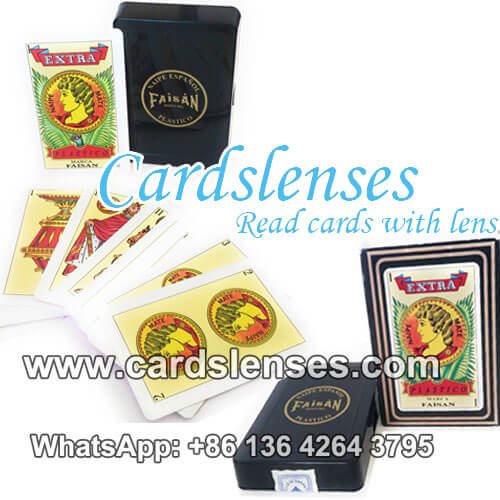 plastic coated faisan invisible markings poker decks for sale