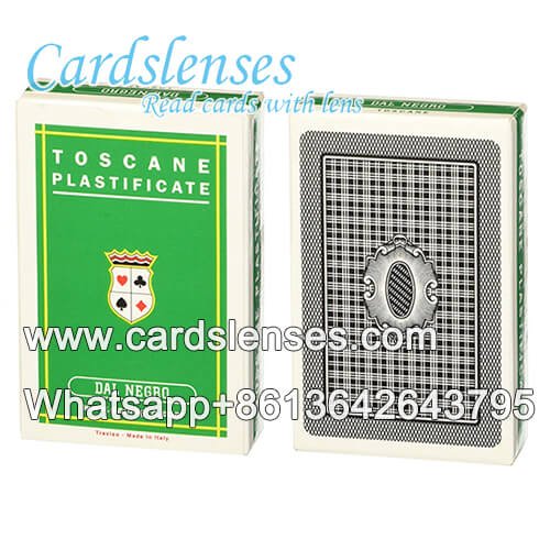 Infrared barcode marking Dal Negro poker cards