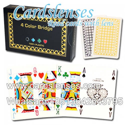 Cartões marcados Modiano 4 cartões de plástico a cores Cartões marcados Modiano 4 cartões de plástico a cores