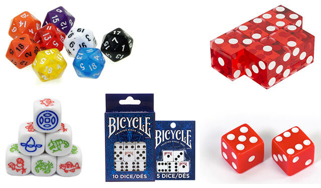 D6 and D20 loaded dice set for sale