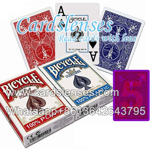 Plastic marked Bicycle playing cards