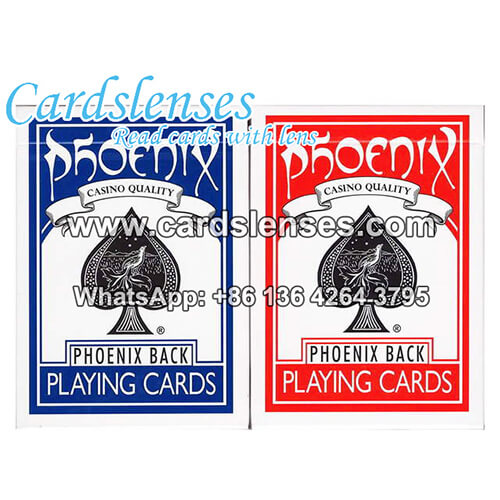 phoenix back marked playing cards
