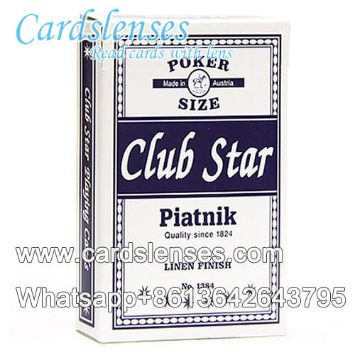 Magic using Piatnik Club Star marked cards