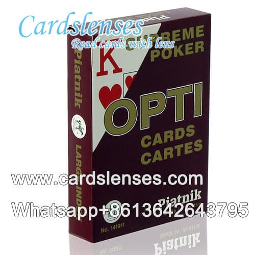 piatnik poti poker marked playing red cards