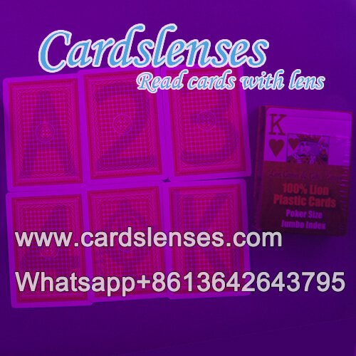 Baraja marcada profesionalmente de tarjetas de plástico Lion Baraja marcada profesionalmente de tarjetas de plástico Lion