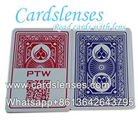 PTW marked poker cards with tricks
