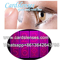 infrared contact lenses for reading marked cards