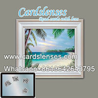 wall painting with IR marked cards camera
